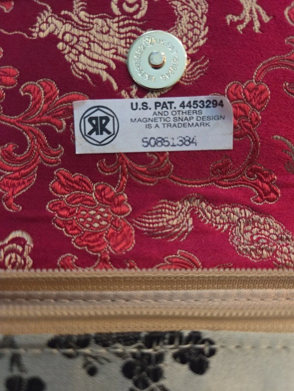Chinese Style Saks Fifth Avenue Clutch Purse